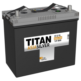 Аккумулятор TITAN ASIASILVER  6СТ-57.0 VL о.п.  (450А)