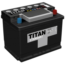 Аккумулятор TITAN STANDART 6СТ-62.0 VL о.п.  (550А)