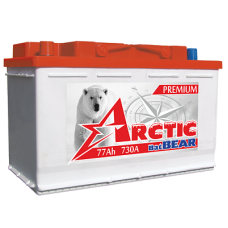Аккумуляторная батарея 6ст- 77 LB Медведь Arctic Premium Ca+ п.п.