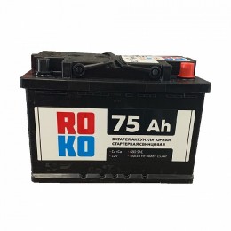 Аккумулятор ROKO 6СТ-75 о.п.