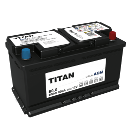 Аккумуляторная батарея TITAN AGM 6СТ-80,0 VRLA-оп